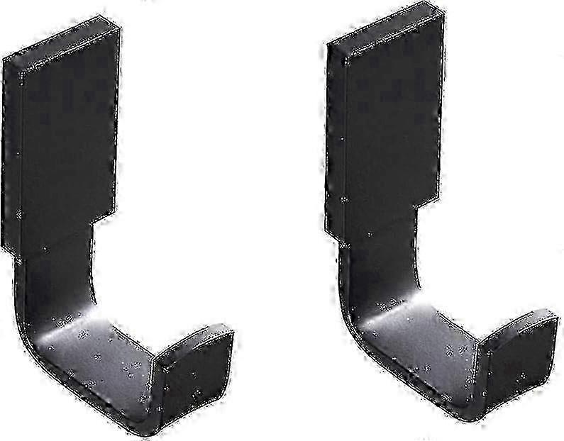 Matte Black Wall-Mounted Multi-Function Robe Hooks with Brass Construction Bathroom Coat Hooks - Set of 2 Edition 0923