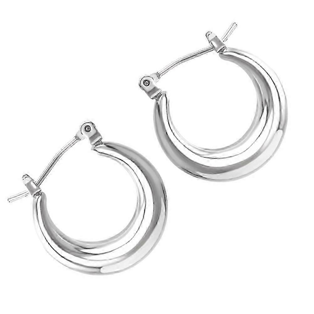 Drop Chain Circular Earrings for Women's