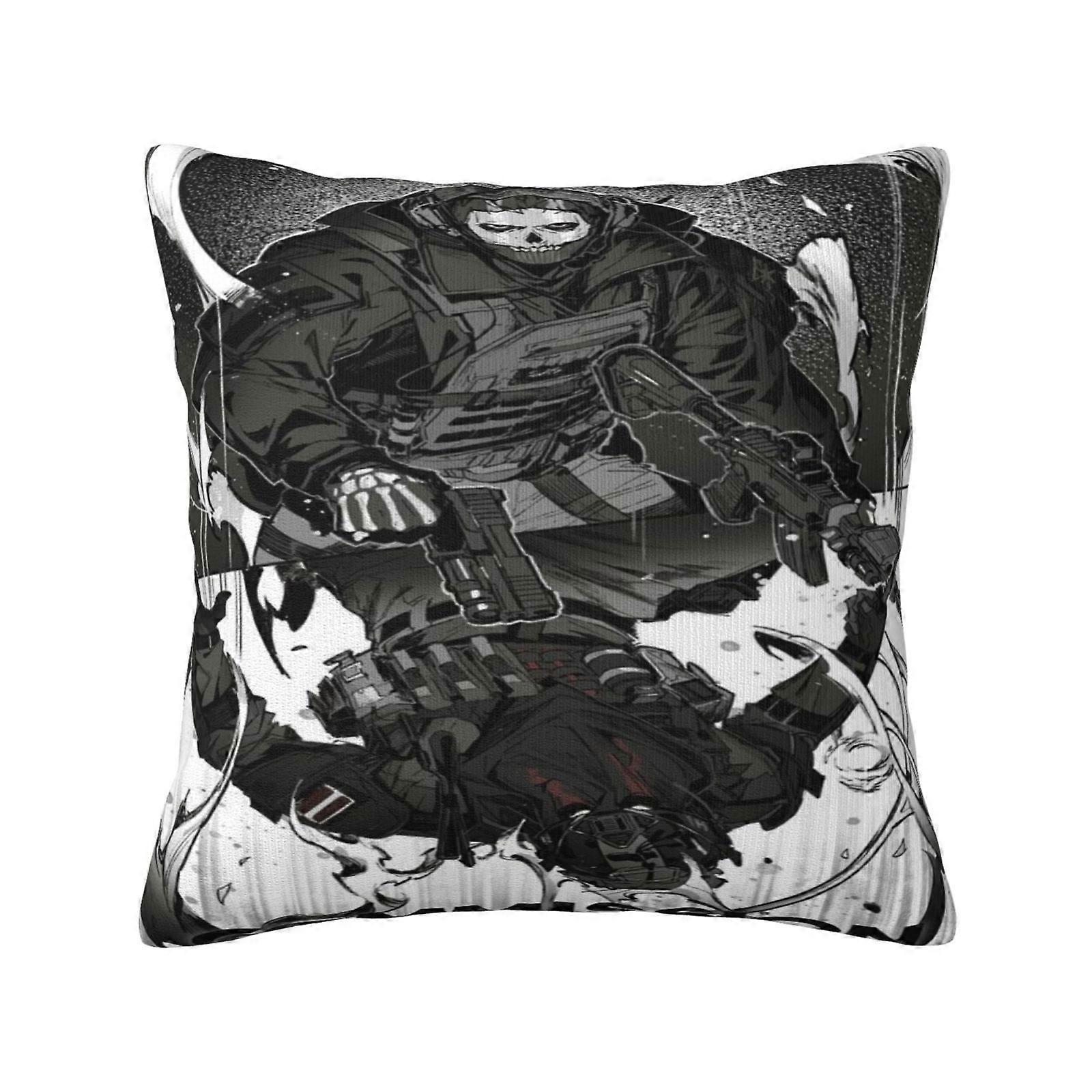 c2419コールオブデューティ枕カバースロー枕ケース柔らかいポリエステルソファクッションケース椅子ソファ寝室リビングルーム家の装飾yui2419