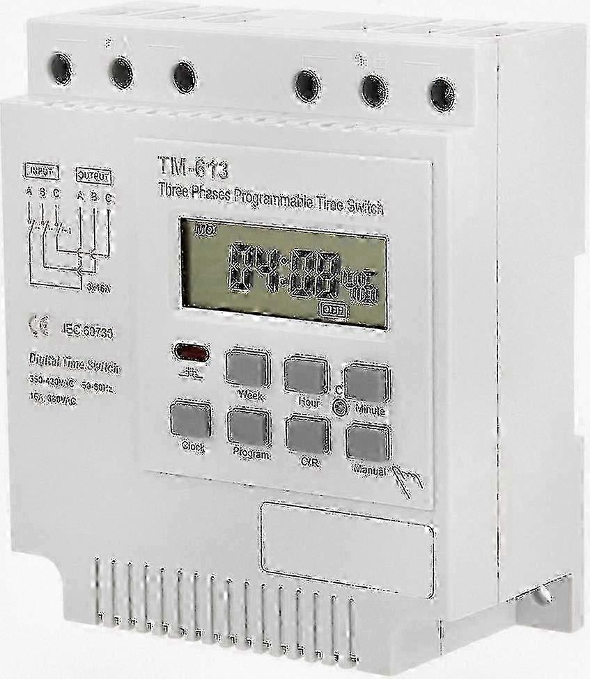 Adjustable Timer - 380V Digital Timer Switch for 350V-420VAC Three-Phase Motors miao4