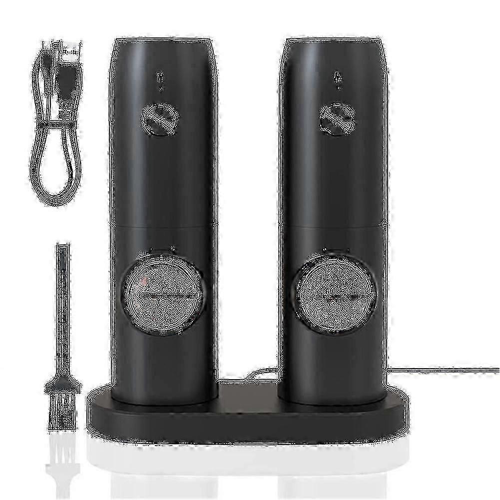 Adjustable Coarseness USB Rechargeable Electric Salt & Pepper Grinder Set