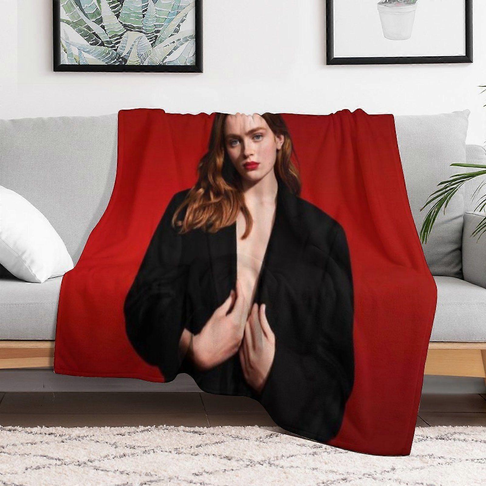 Cobertor resistente e antipilling Sadie para escritório, cama e sala de estar, em veludo macio ao toque, lavável e de secagem rápida.