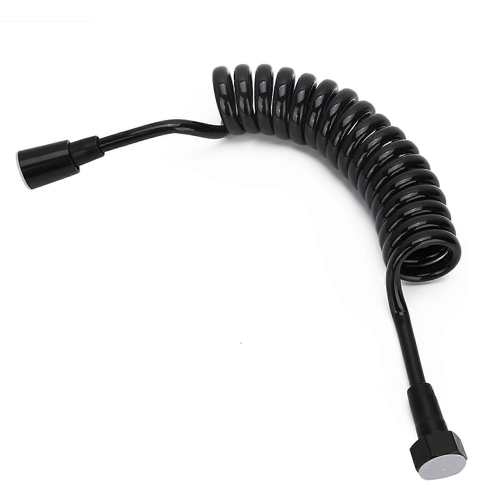 2m Copper Cap Bidet Shower Hose Flexible Retractable Spring Shower Hose Accessory