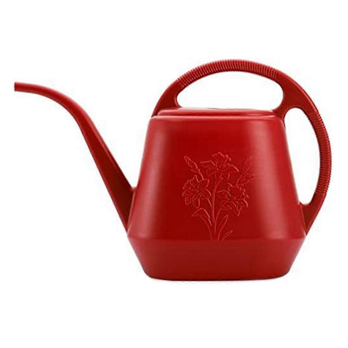 Comfortable handle watering can for garden with precise long spout