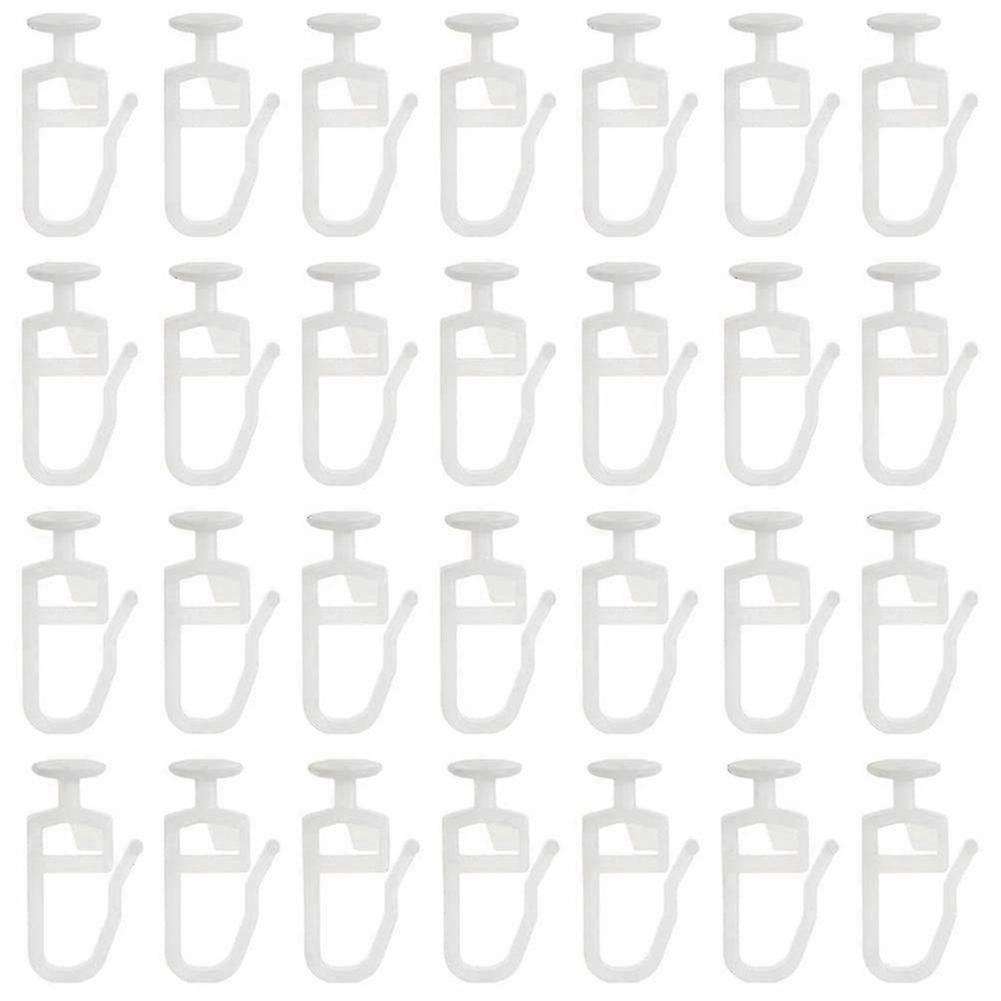 200 Pack Curtain Gliders With 8.3 Mm Head Folding Glider Curtain Rail Track Glider Hooks For Curtai H