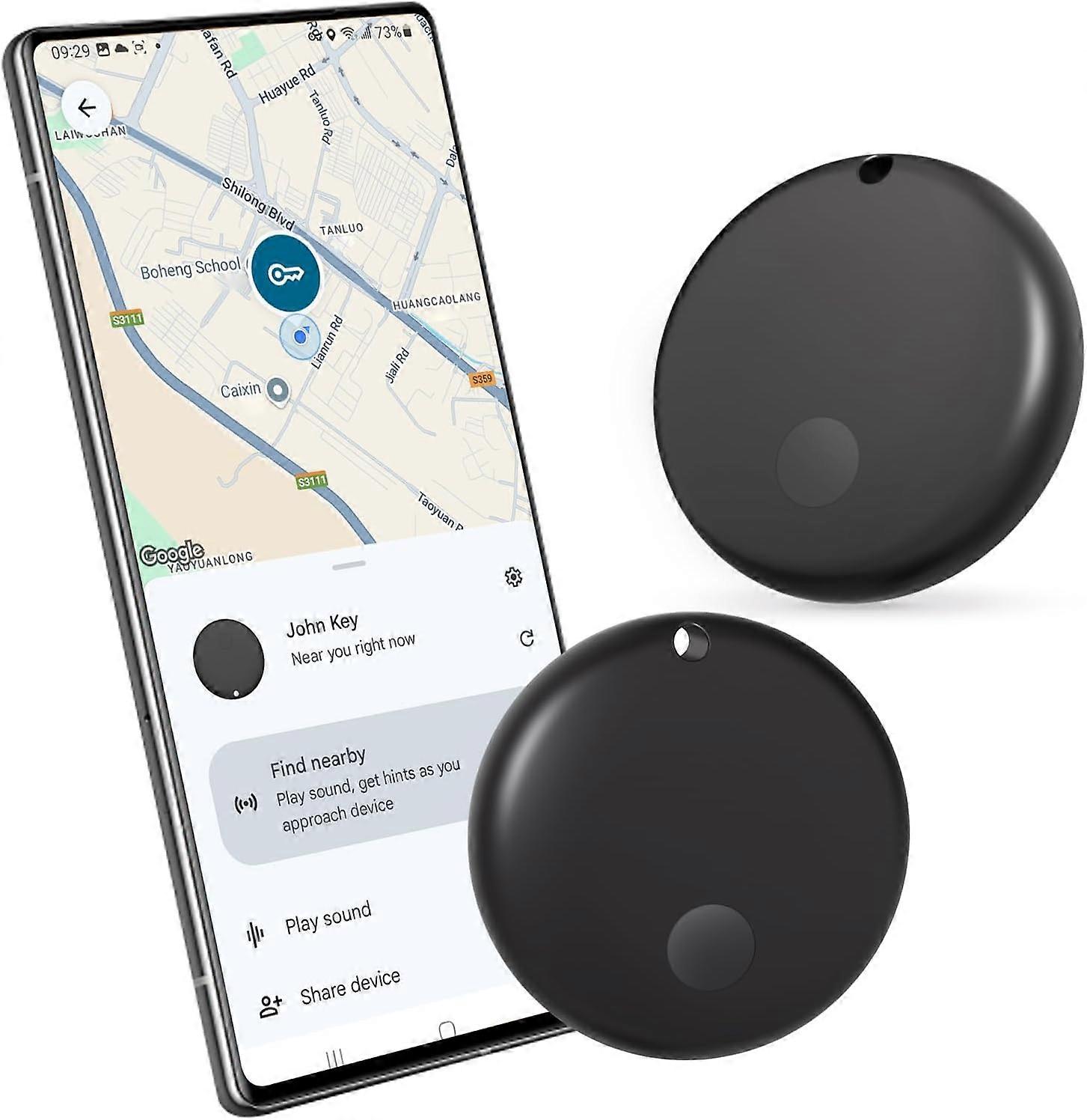 Android Tracker Tags  Works with Google's Find Hub App (Android only)  Key Finder Item Locator Tracking Device Smart Tags for Luggage  Wallet  Vehicle