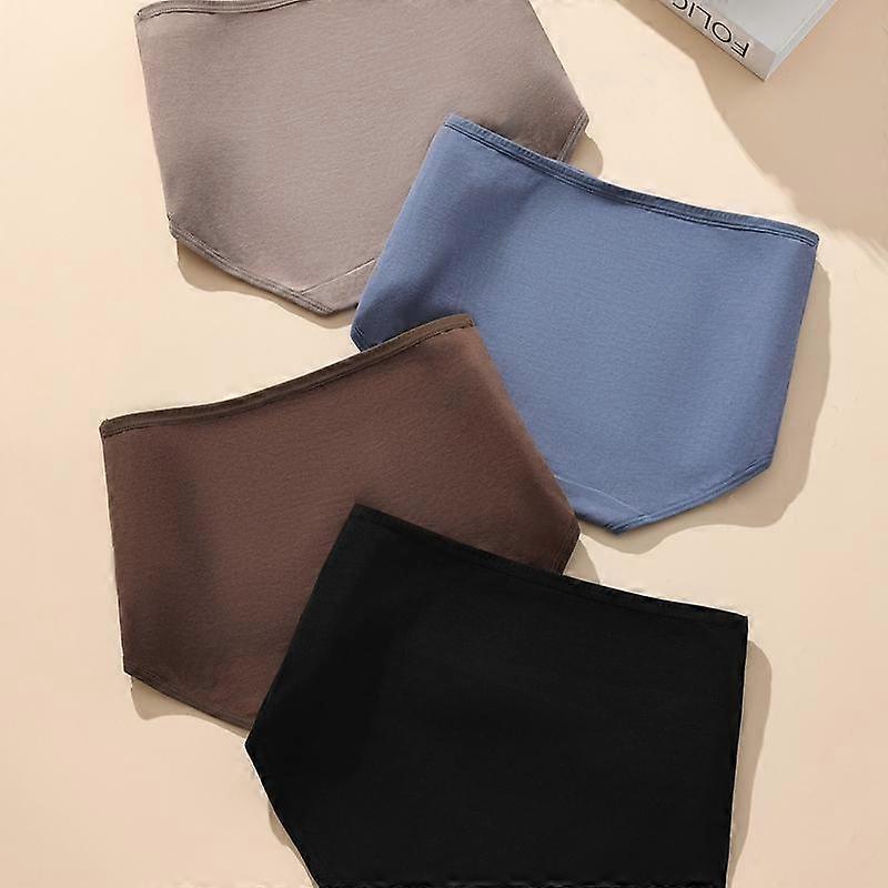 HOTCOM Large-Size High-Waist Cotton Panties – Breathable Seamless Tummy-Slimming Briefs, Soft Stretch Underwear, Mixed Color Womenswear Comf