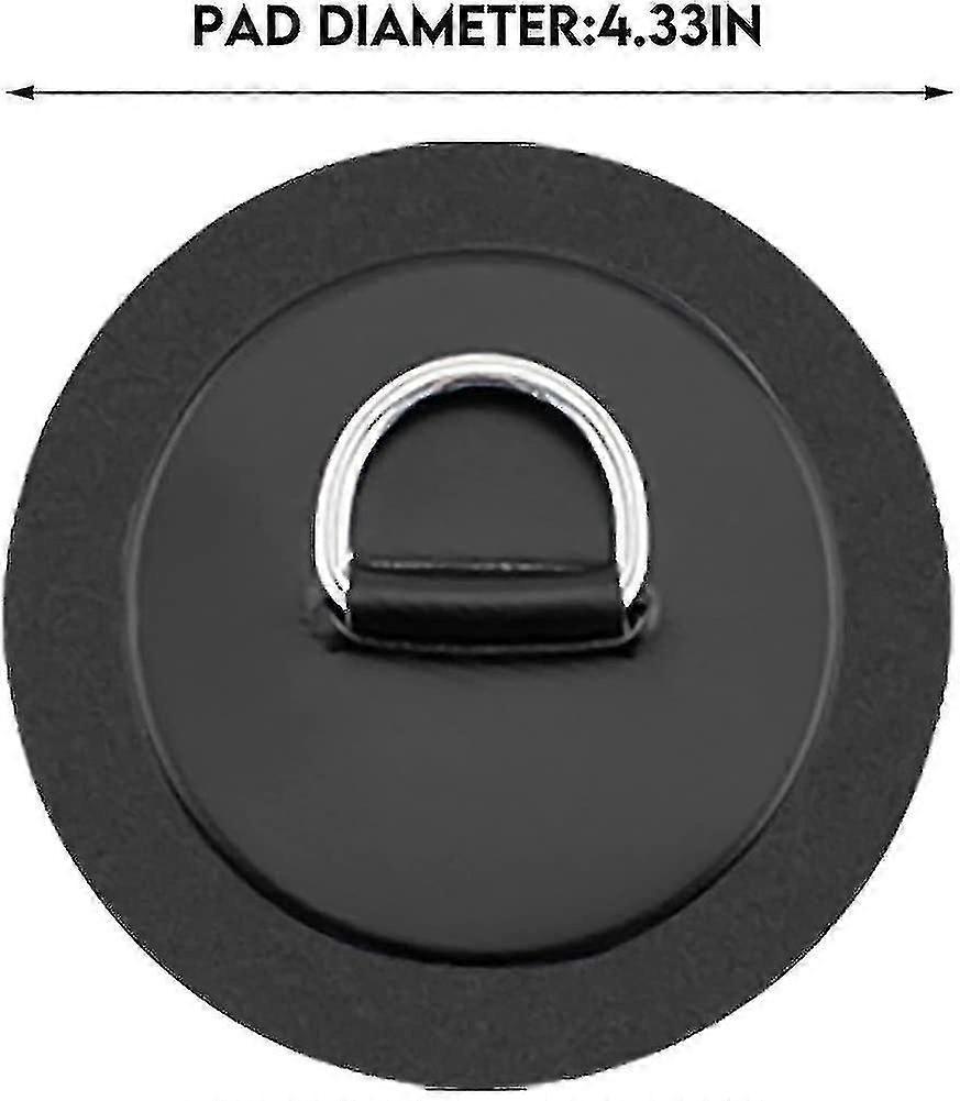 4pcs Kayak Round D Ring Cord Buckle Sailor Storage Elastic Loop