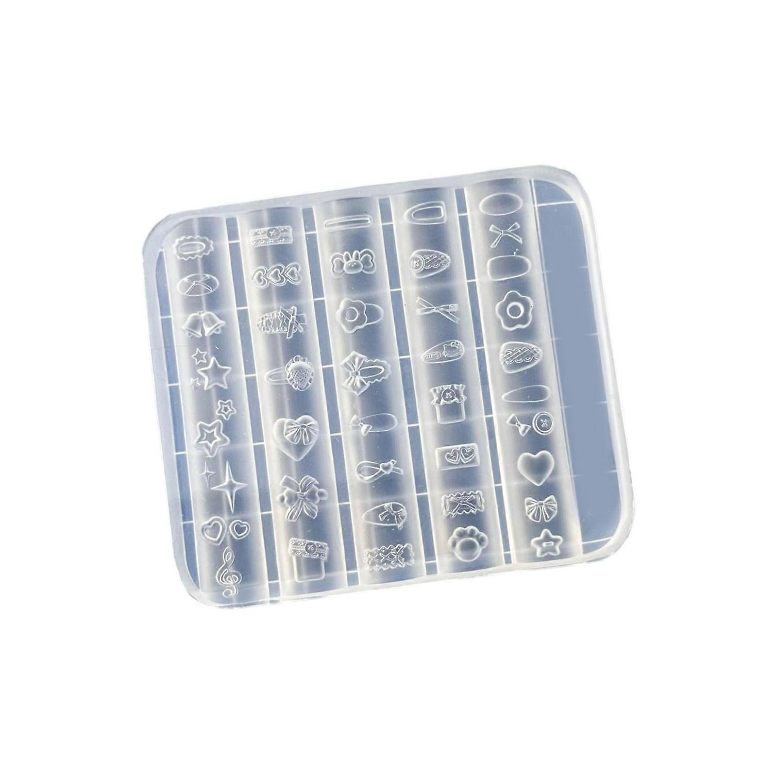 Flexible Clear Unguis Art Bend Cast Set For Individualized Manicures And Creative Crafting Projects Multicolor