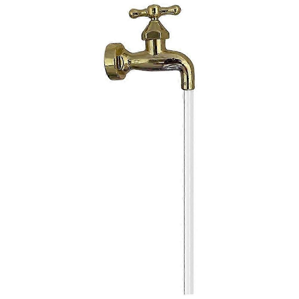 garden decor with floating tap fountain