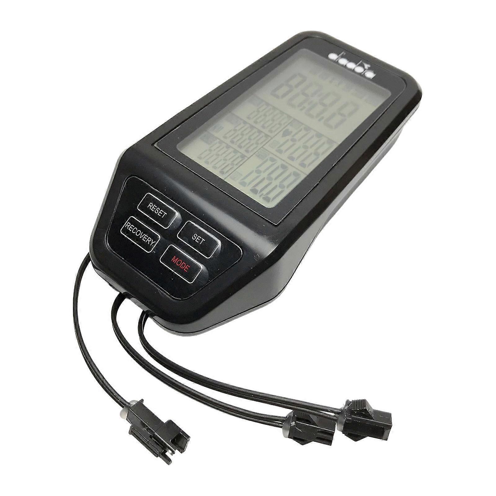 High Visibility Fitness Monitor For Stationary Bikes Features Speedometer Calorie Counter And Heart Rate Sensor Multicolor