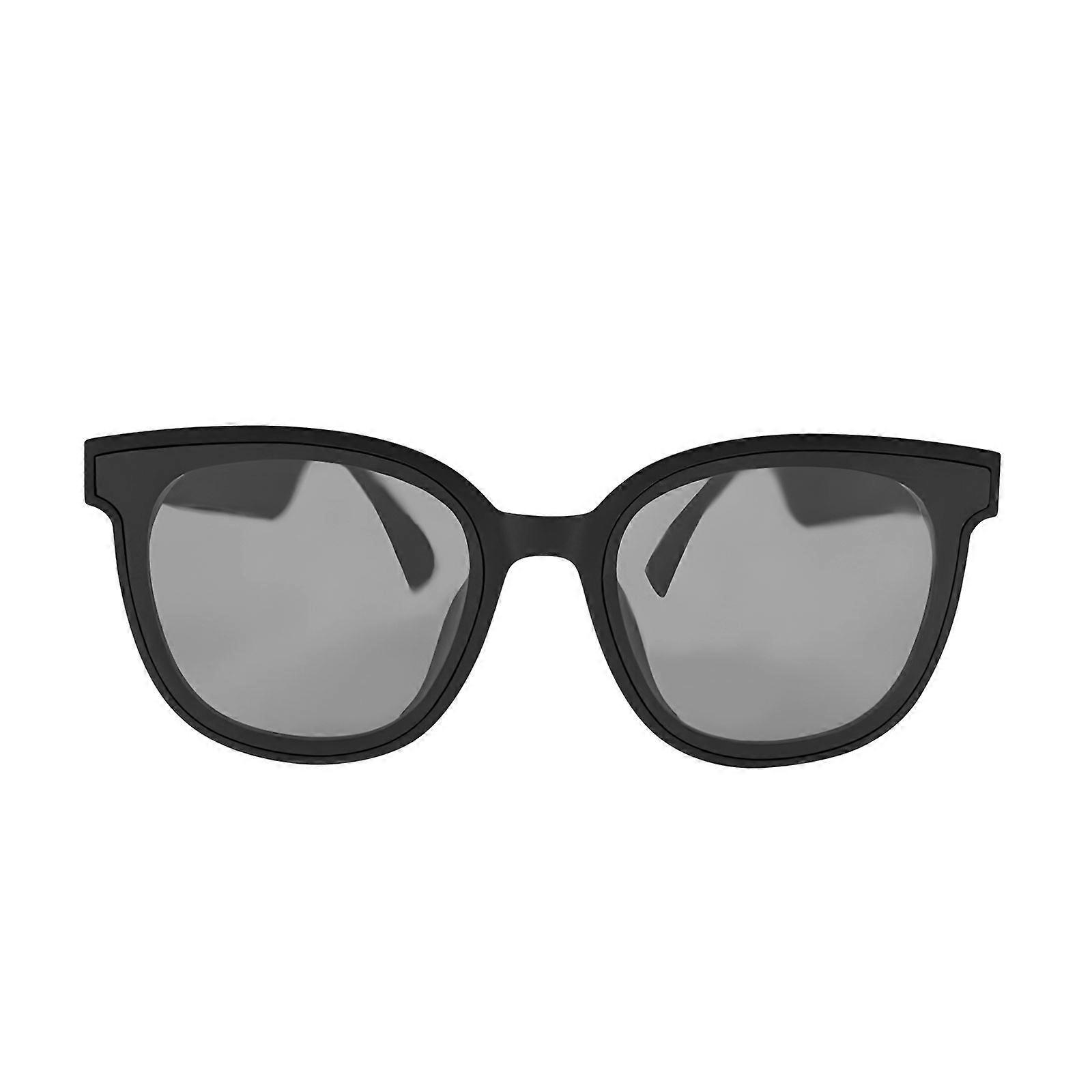 Radio Intelligent Glasses With INTELLIGENCE Assistant Open Ear Sound Technology Rechargeable Translating Glasses Elegant Security Plan  Black