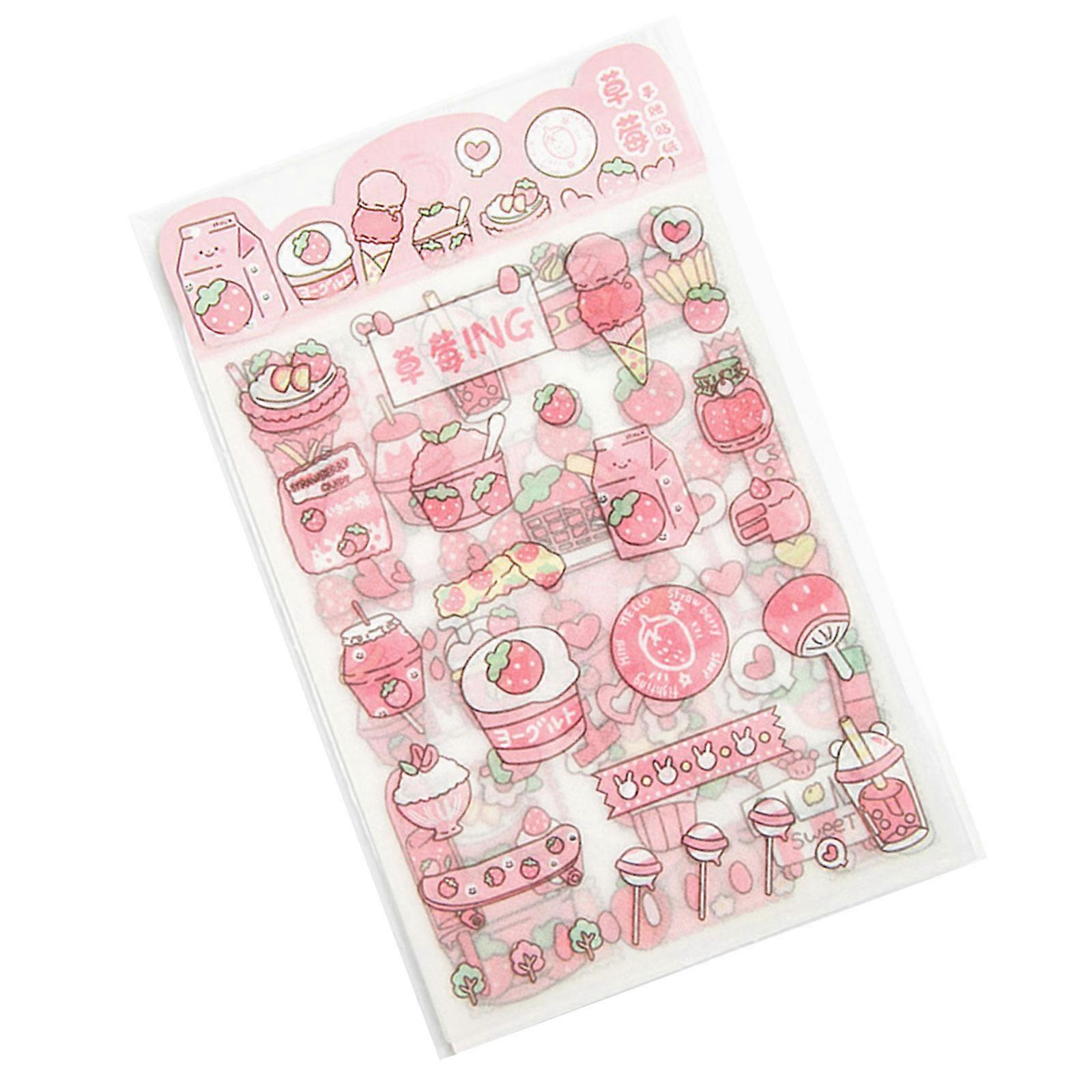 Matte Texture Scrapbook Sticker Waterproof Reusable PET Sticker For Notebook Planner Calendar Journaling Craft Project Multicolor