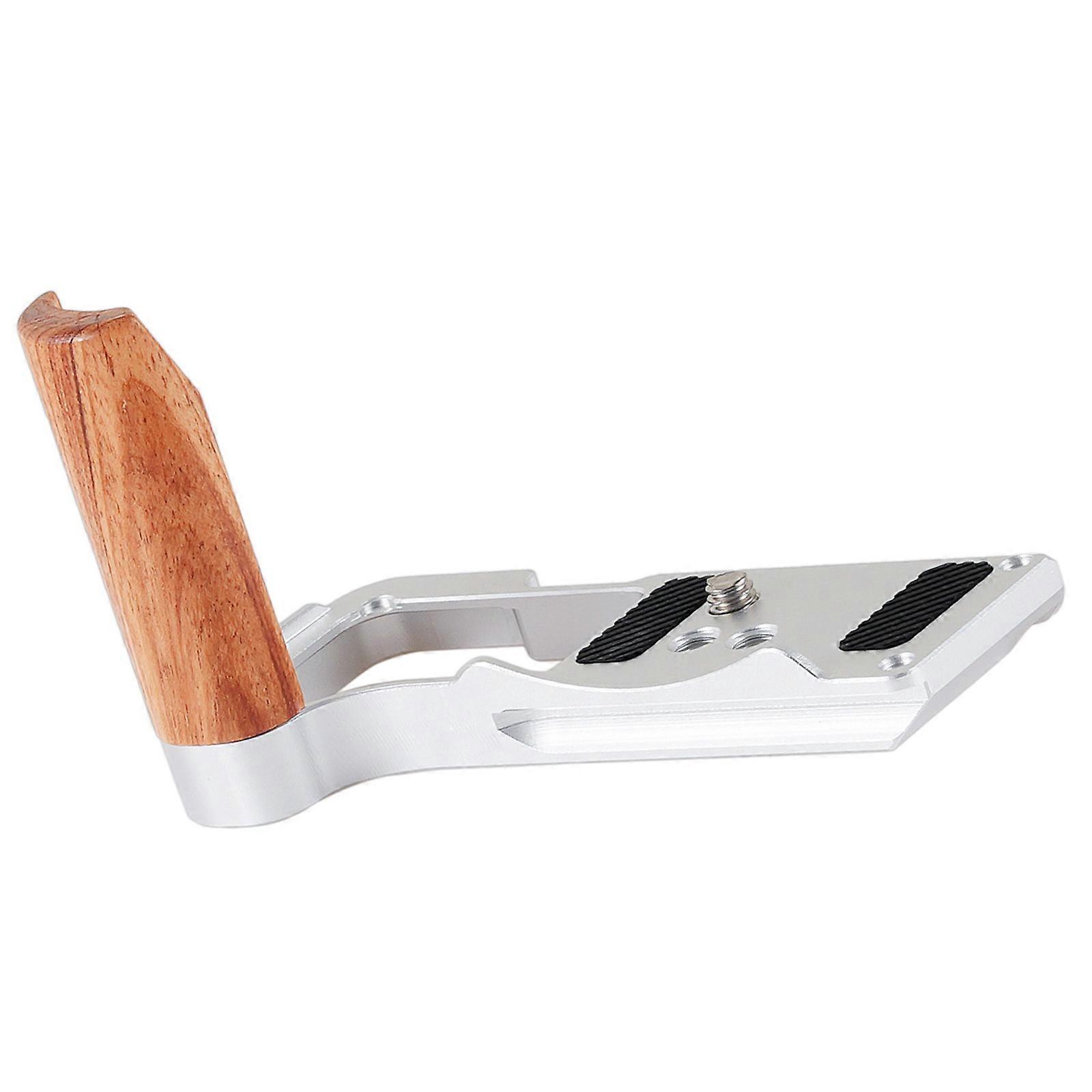 Wood Hand Grip Handle Bracket For R50V Camera Slip Proof And Multiple 1/4 Threaded Holes  SL