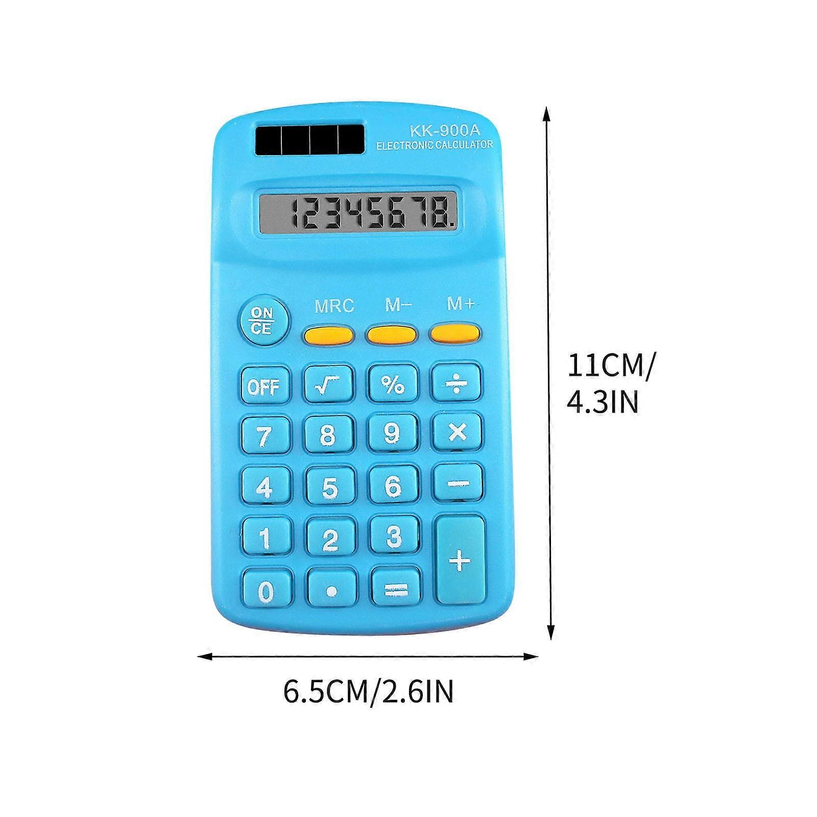 Btomtd Back to School Calculator, 8-Digit LCD Scientific & Basic Mini Desktop Calculator, Pocket Size, Smart Calculator for Kids, Home, School