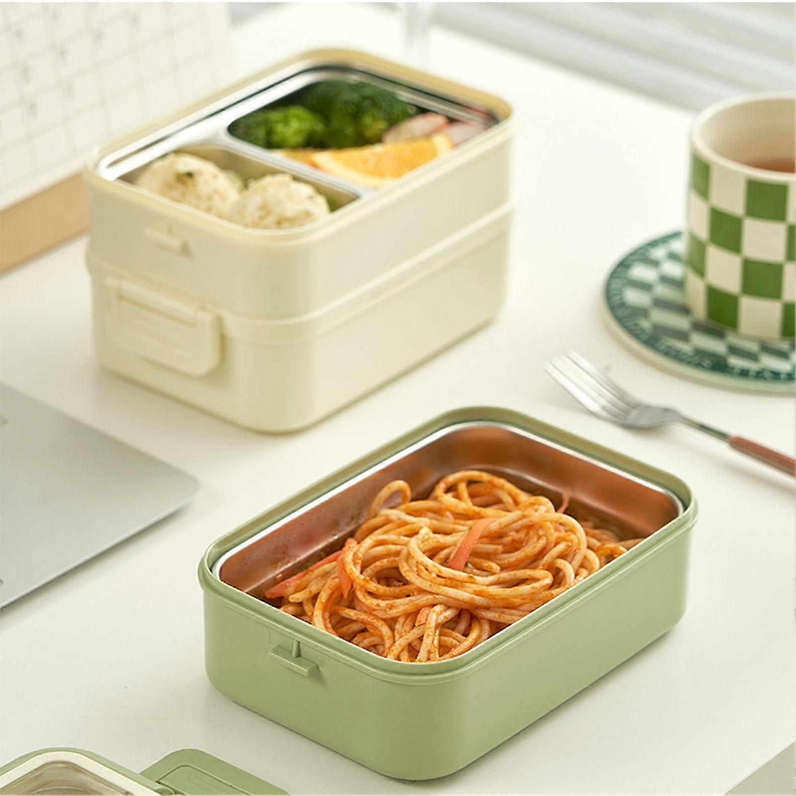 Stainless Steel Insulated Lunch Box with Multiple Compartments for Kids and Students