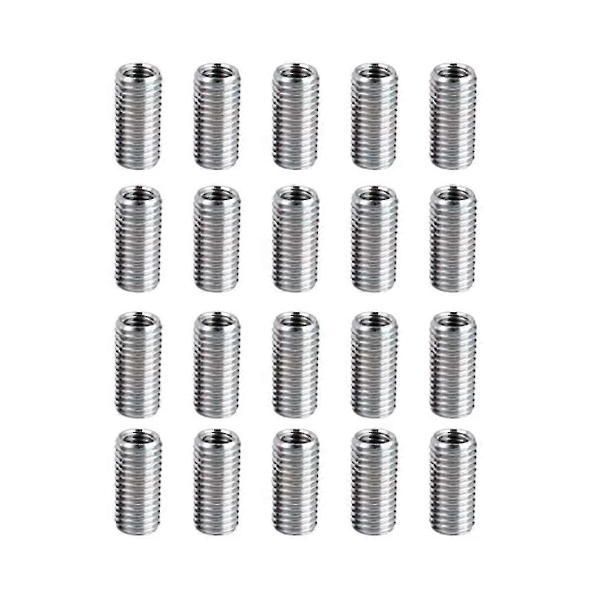 20 db menetcsökkentő anya, M8 apa - M6 anya csavaros csavaros csavaros csavar átalakító anyák, menetes reduktorok adapterek