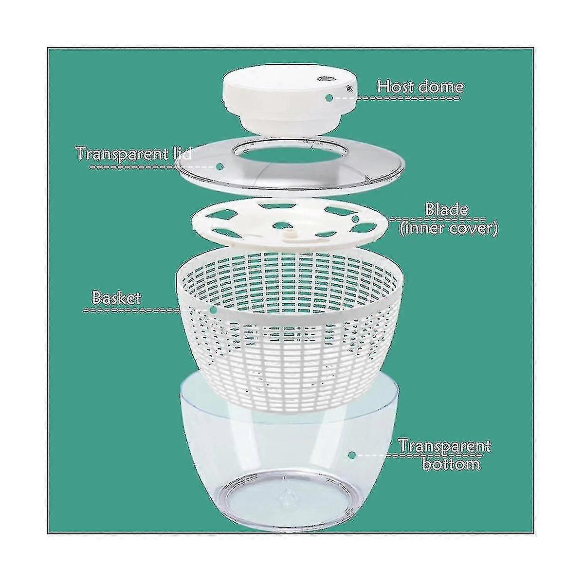 Electric Salad Spinner Food Strainers Salad Making Tool Automatic Multifunctional Vegetable Salad E