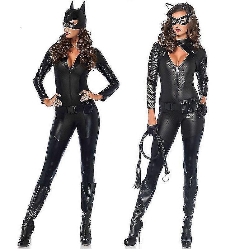 Catwomen Pu læder kostume