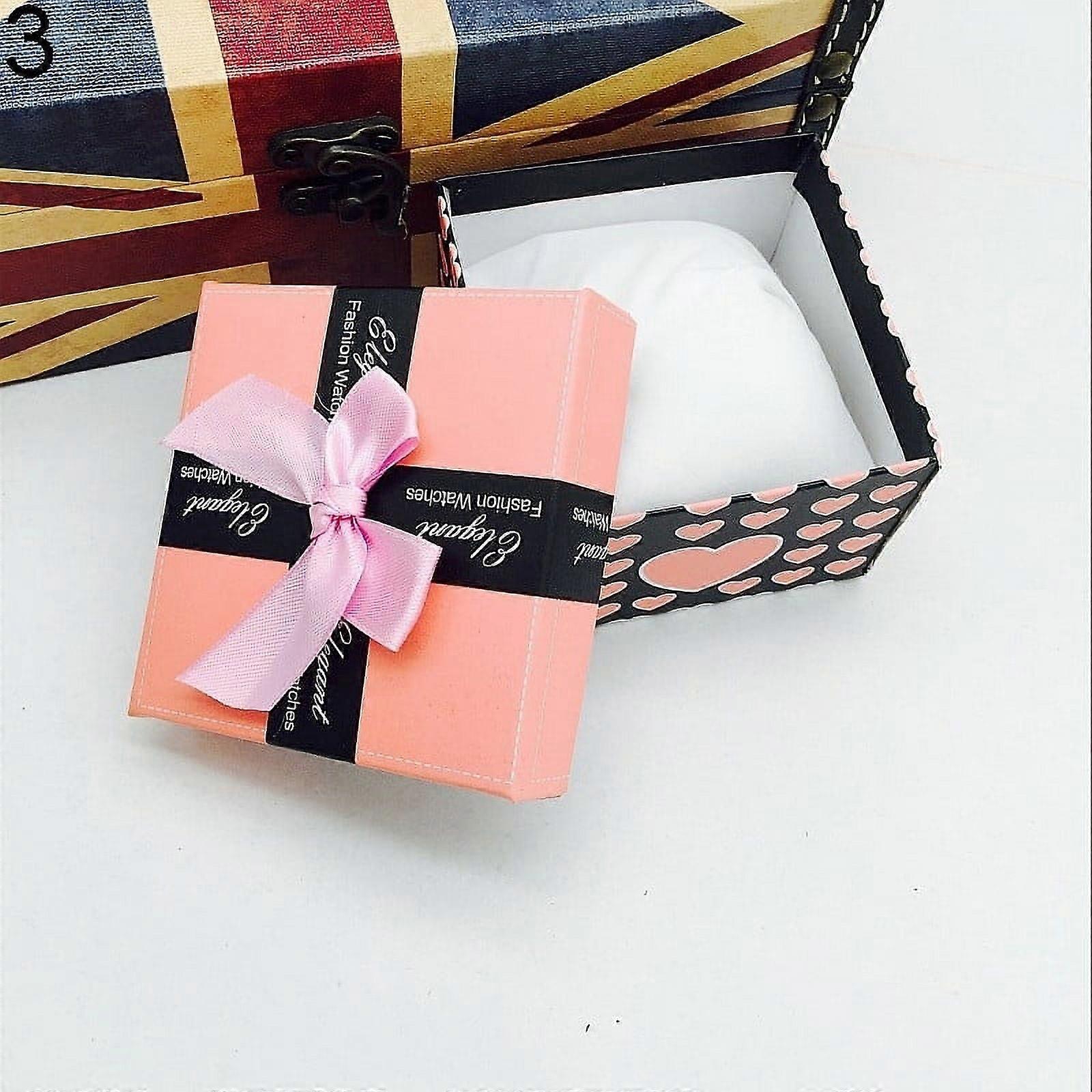 Bowknot Present Display Storage Gift Box Case for Watch Bracelet Bangle Jewelry