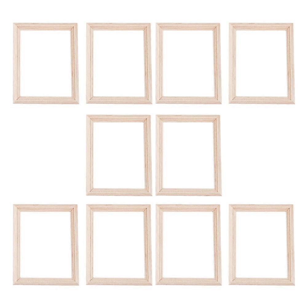 10Pcs Mini Photo Frame Model Decorative Photo Frame Model Mini House Layout Props