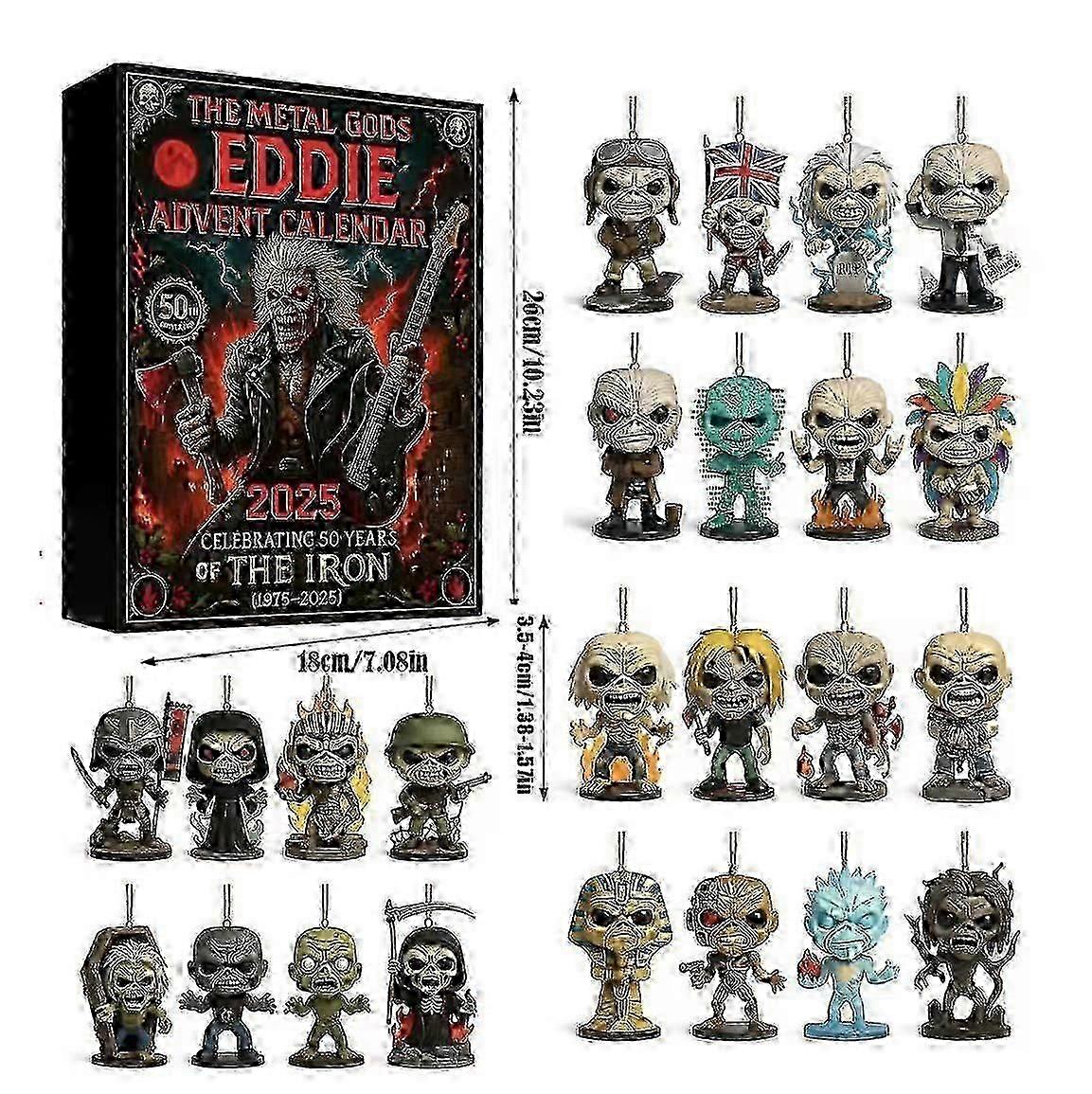 24 Days Eddie Advent Calendar 2025 Countdown Calendar Blind Box