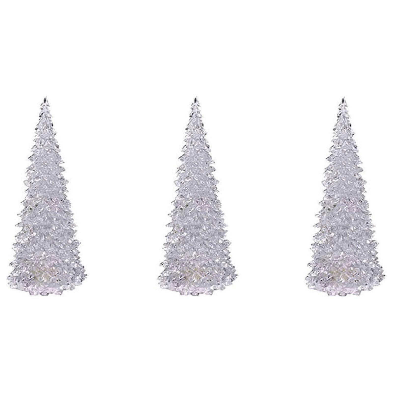 2/3/5 Piece Of Christmas Tree Colorful LED Acrylic Night Light In Various Sizes