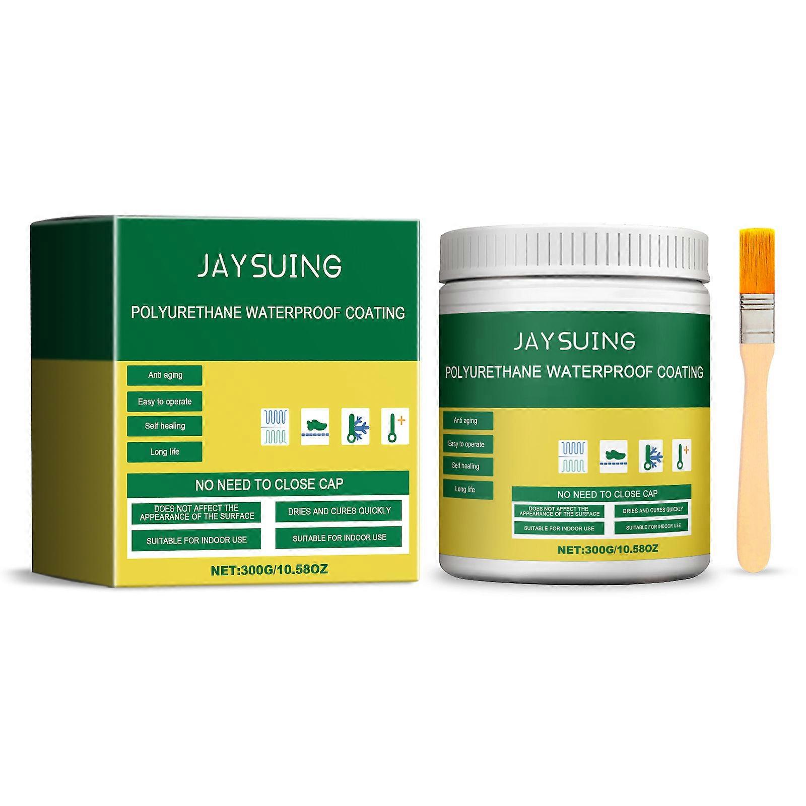Jaysuing Transparent Waterproof Glue (300g), Waterproof Coating For Home Window Sills And Bathrooms, Leak-Proof And Non-Peeling Casting Glue