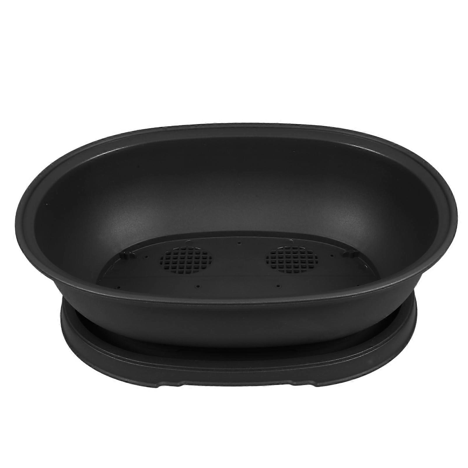 Plastic Planter Pots with Drainage Saucer, BonsaiFriendly Deep Design for Indoor and Outdoor Use