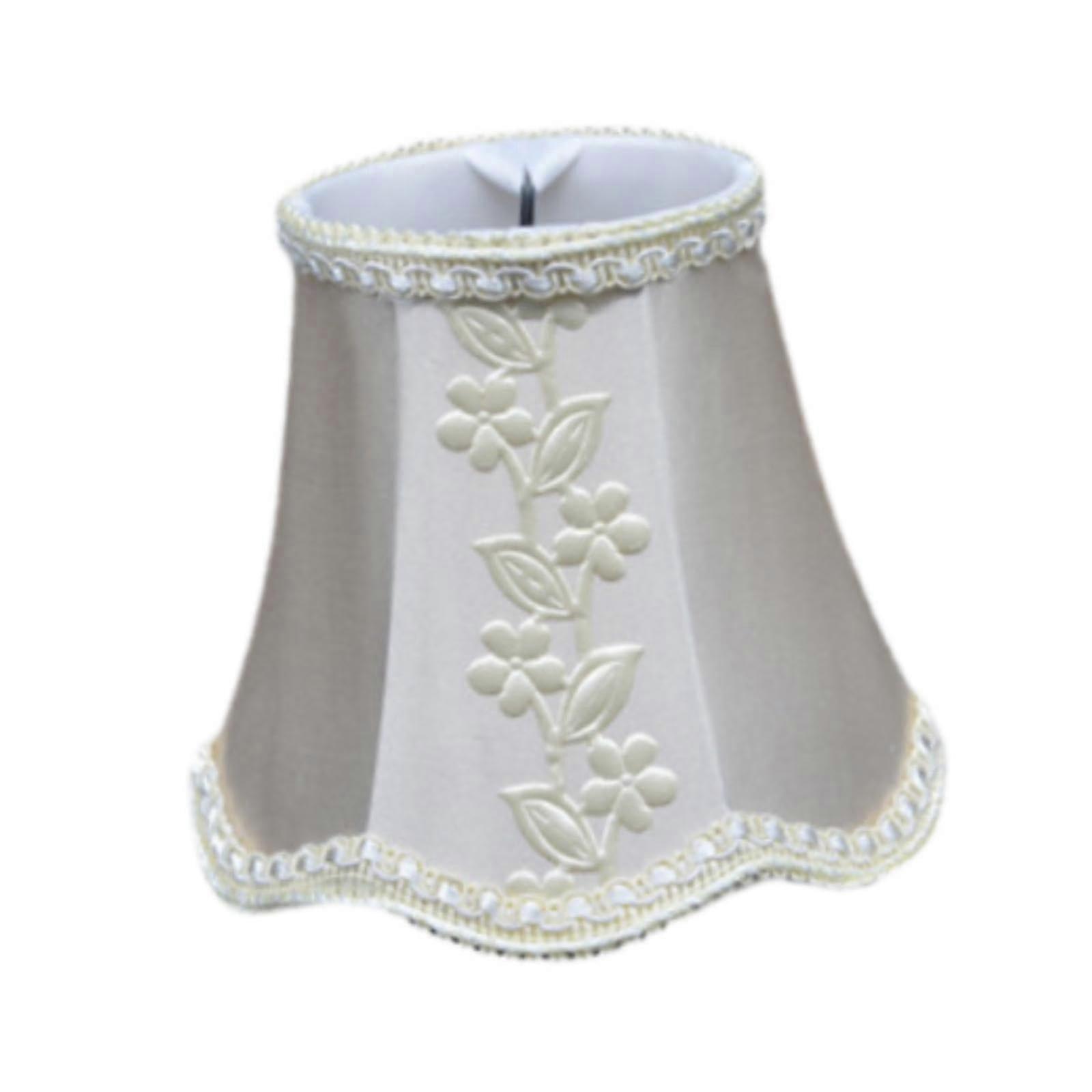 Wall Lamp Shade Clip On Fabric for Wall Sconce and Chandelier, Elegant Decorative Replacement