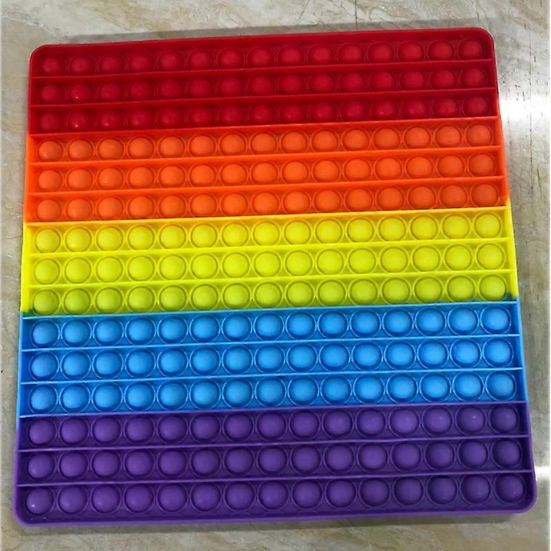 Big Size 30cm Rainbow Rainbow Antistress Push Its Bubble Fidget Toys Rainbow Antistress Push Its Bubble Fidget Toys