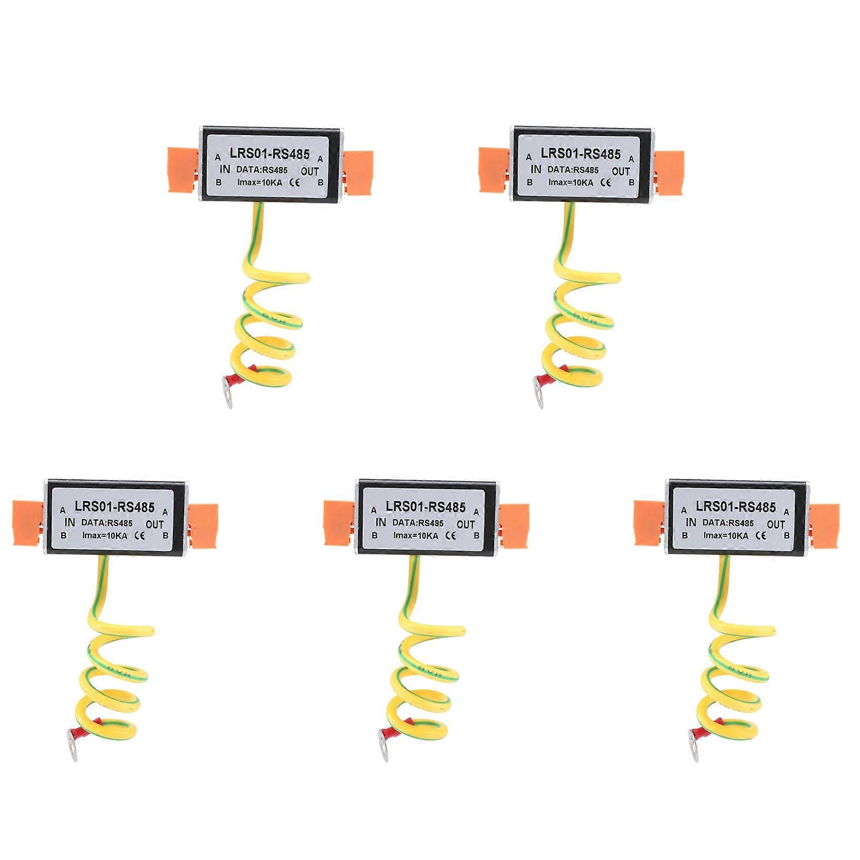 5X RS485 Date Signal Power Arrester Anti Surge Protector Monitoring CCTV Camera Protection Device Thunder Preventer