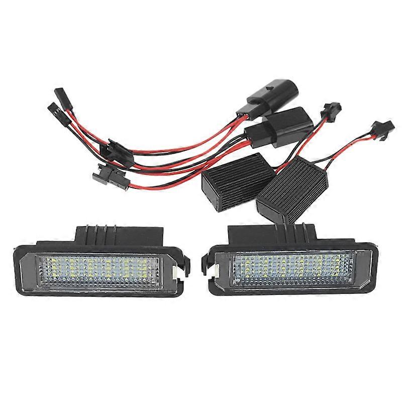 LED Licence Plate Lights Lamps for Boxster 987 981 982 Spyder Cayenne 958 92A 911 Carrera 991 996 997 Turbo 980 Black