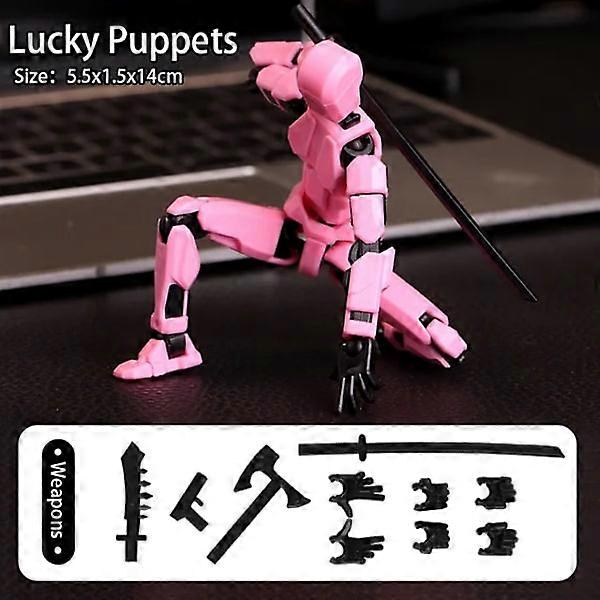Titan 13 Action Figure T13 Model Figures 3D Printed Multi-Joint Movable Lucky 13 Action Figure Nova 13 Action Figure Dummy Pink 14cm