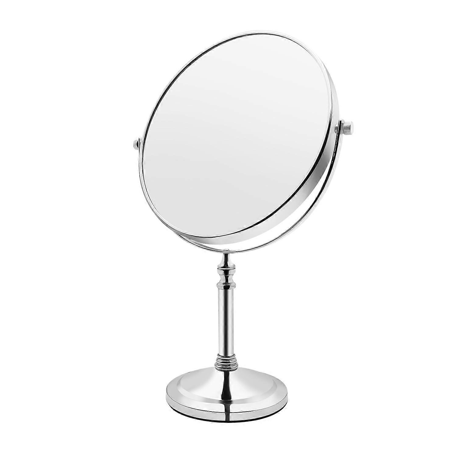 Makeup Mirror 8 Inch Double Sided 1X 10X Magnification Tabletop Vanity Mirror 360 Rotation Chrome