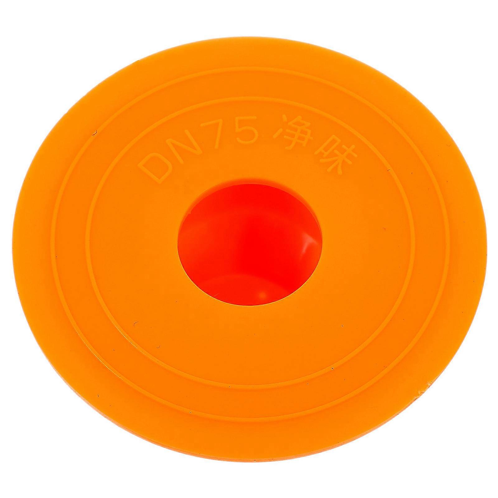 1Pc Kitchen Sewer Pipe Deodorant Sealing Ring Deodorant Core Plug Device Orange