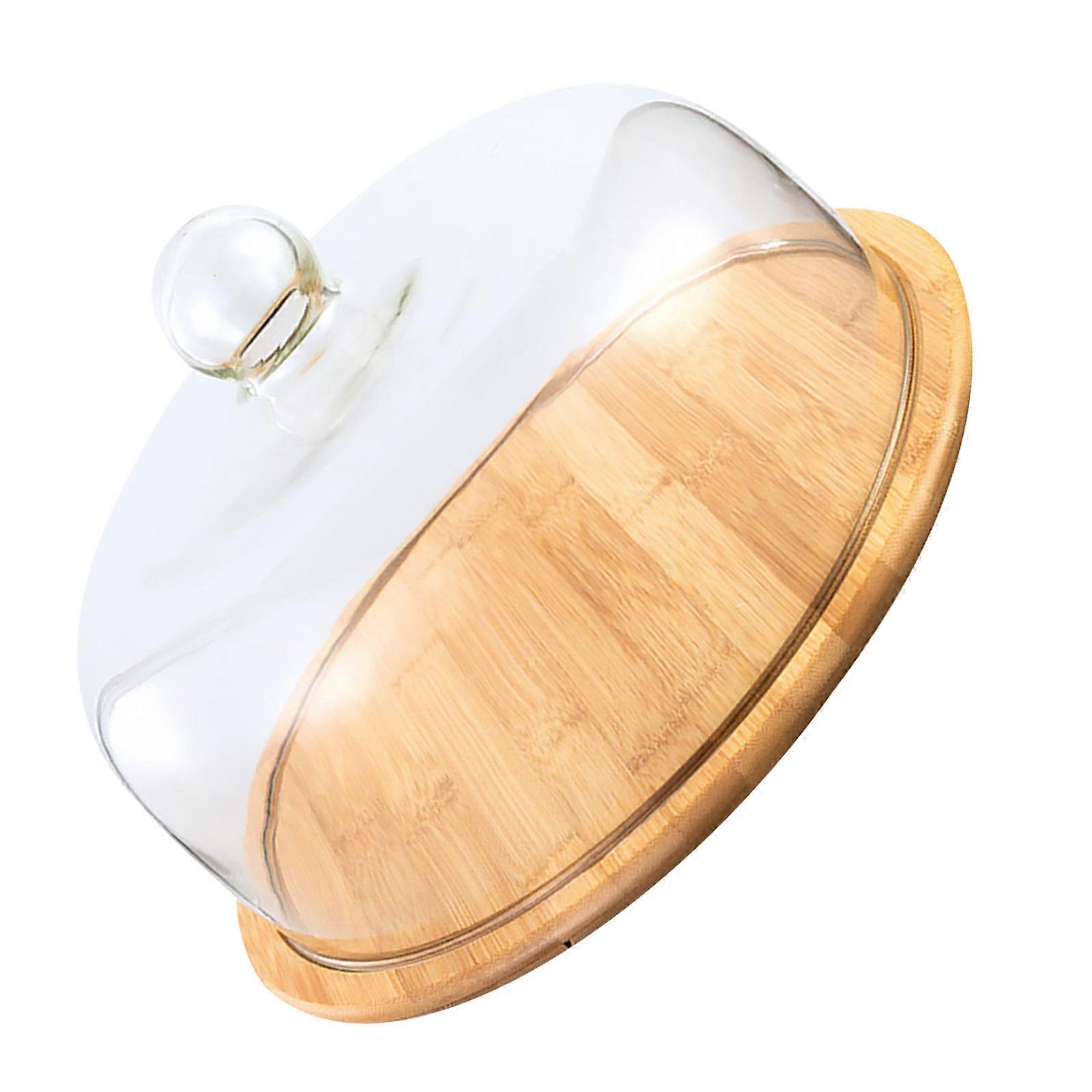 Transparent Glass Cake Display Plate for Parties and Events with Large Capacity Perfect for Food Service and Storage Use 1 Set