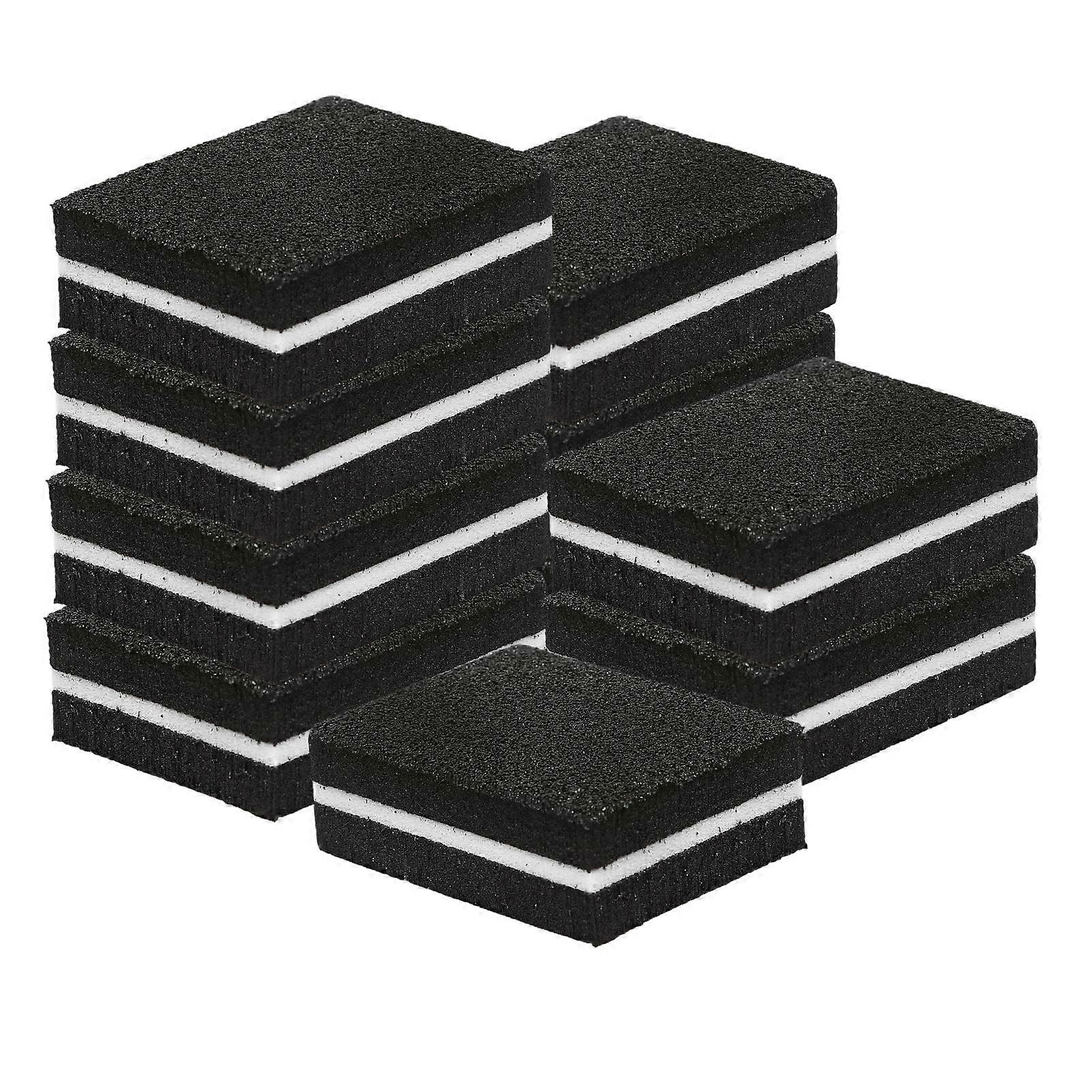 Black Nail Buffer Block for Manicure Use Sponge Material Set