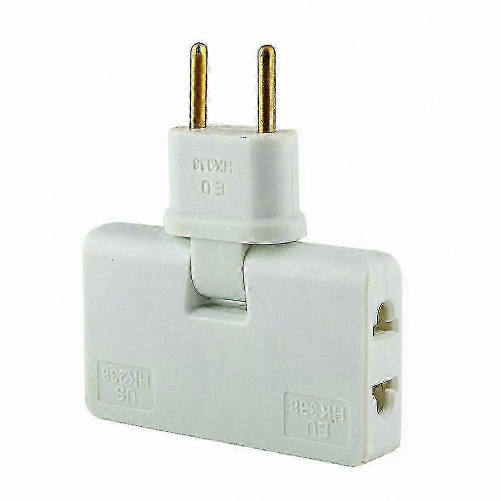 Rotating Multi-Plug Adapter with 180 Degree Rotation for EU Sockets