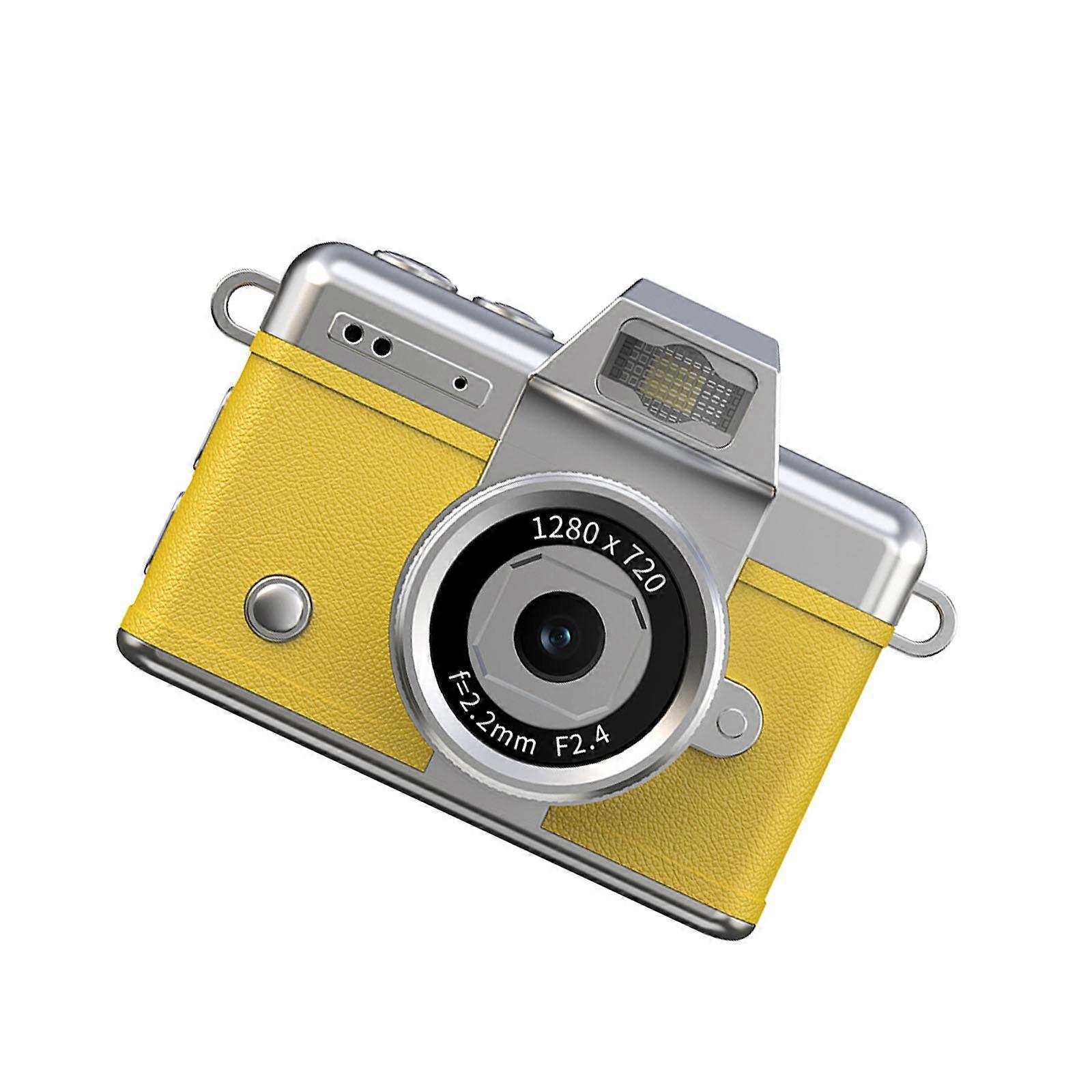 Rechargeable Tiny Digital Camera 200mAh Battery USB Charging Assist for Continuous Firing Continuously Incidents  Yellow