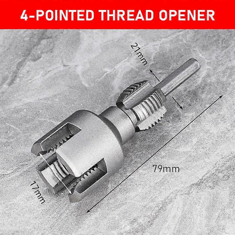 High-Speed DN15 DN20 Double-Ended Internal And External Pipe Threading Tools Electric Drill 4/6 Points Water Pipe Cutting Tool