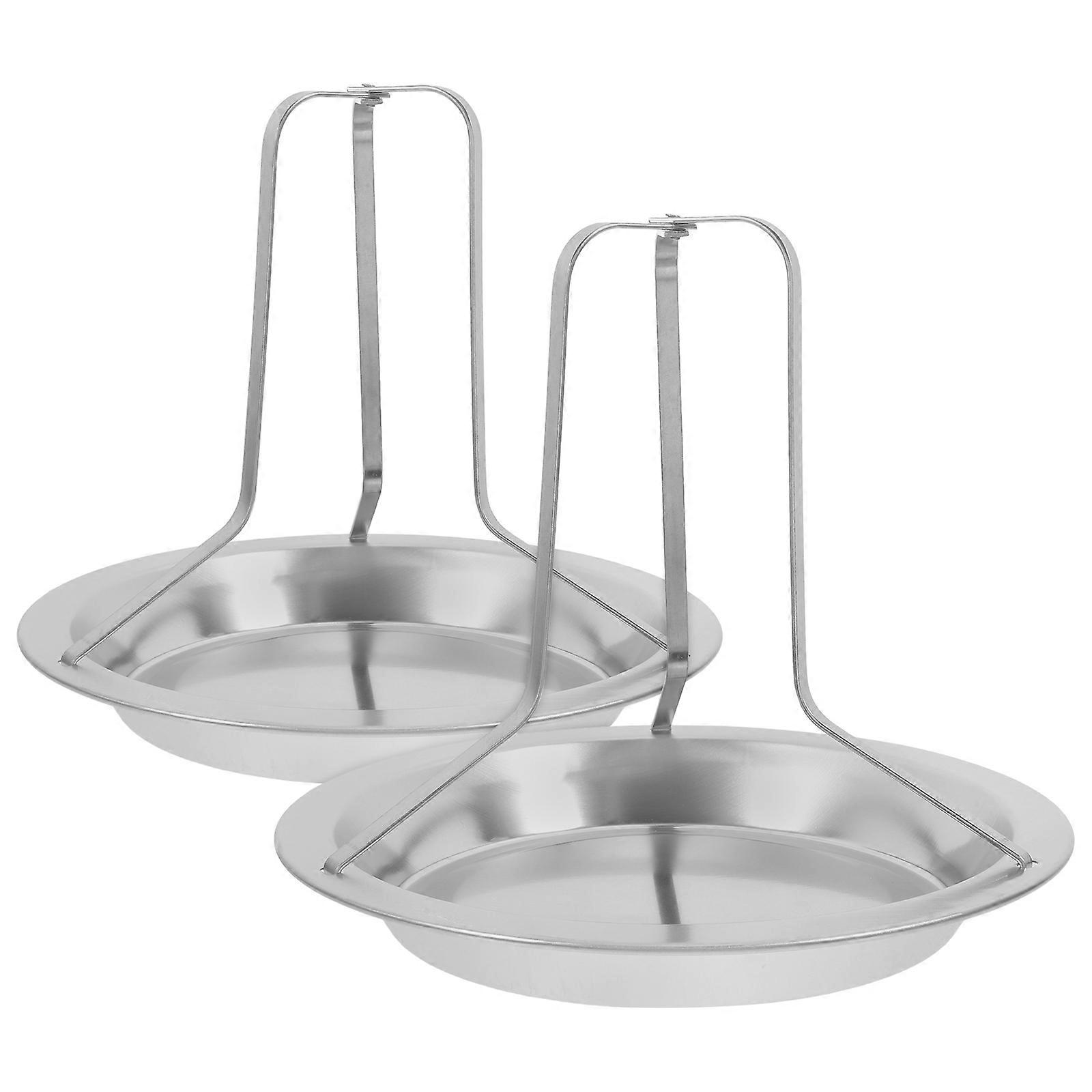 Chicken Roasting Rack for Grill 2Pcs Stainless Steel Vertical Holder