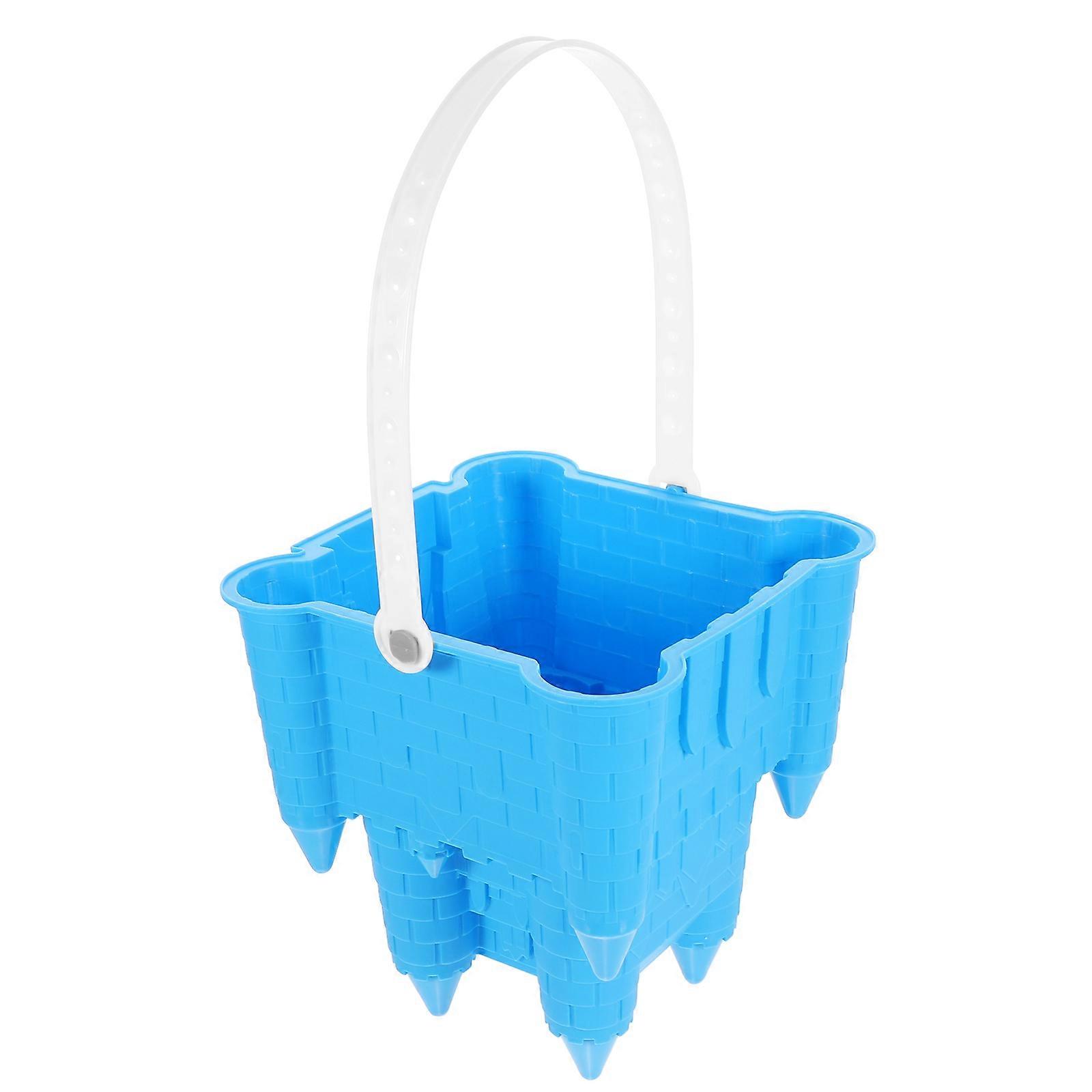 Plastic Snow Bucket Toy for Kids Playing Creative Castle Shape