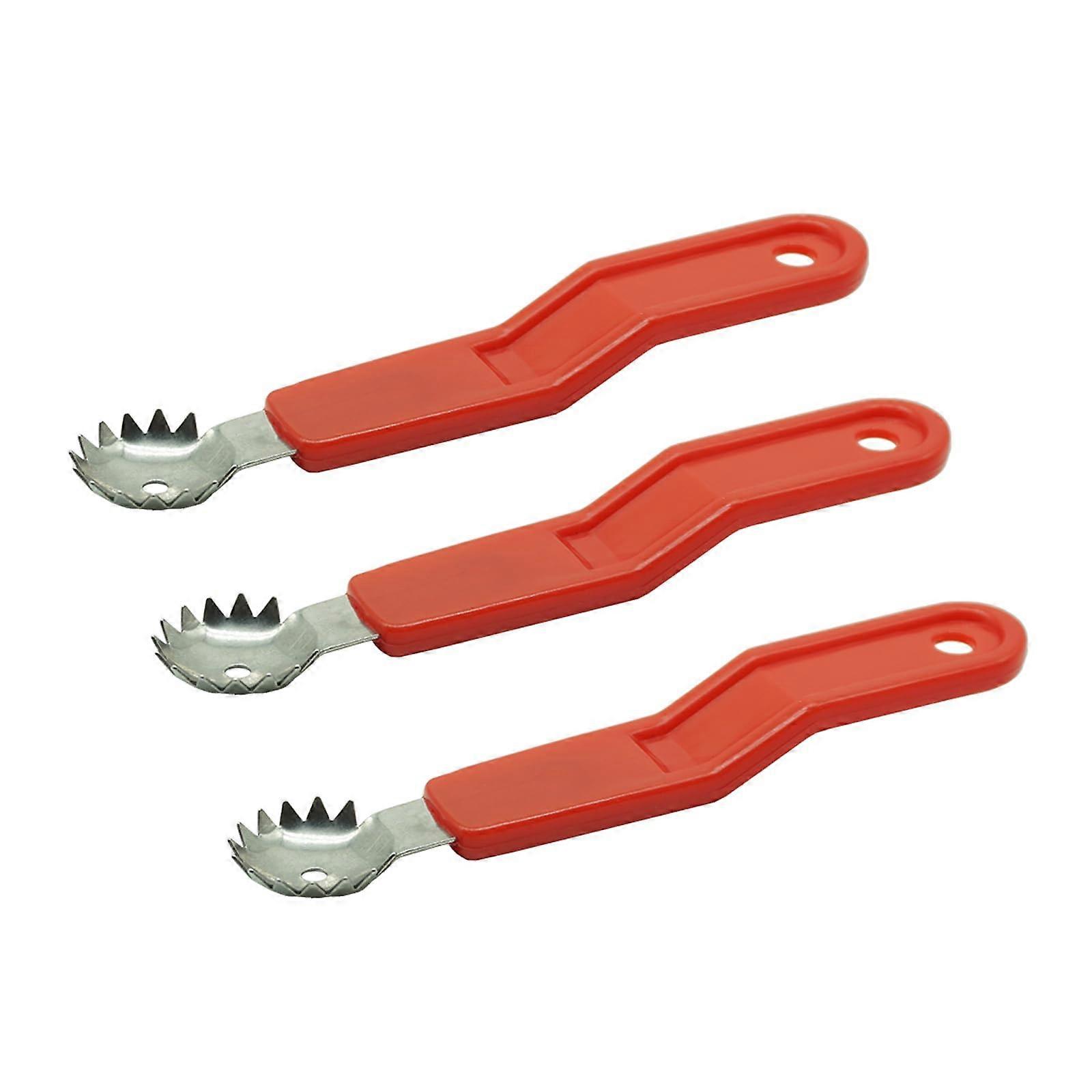 3 Pack Strawberry Huller and Tomato Corer, Precision Stem Removal Kitchen Tool