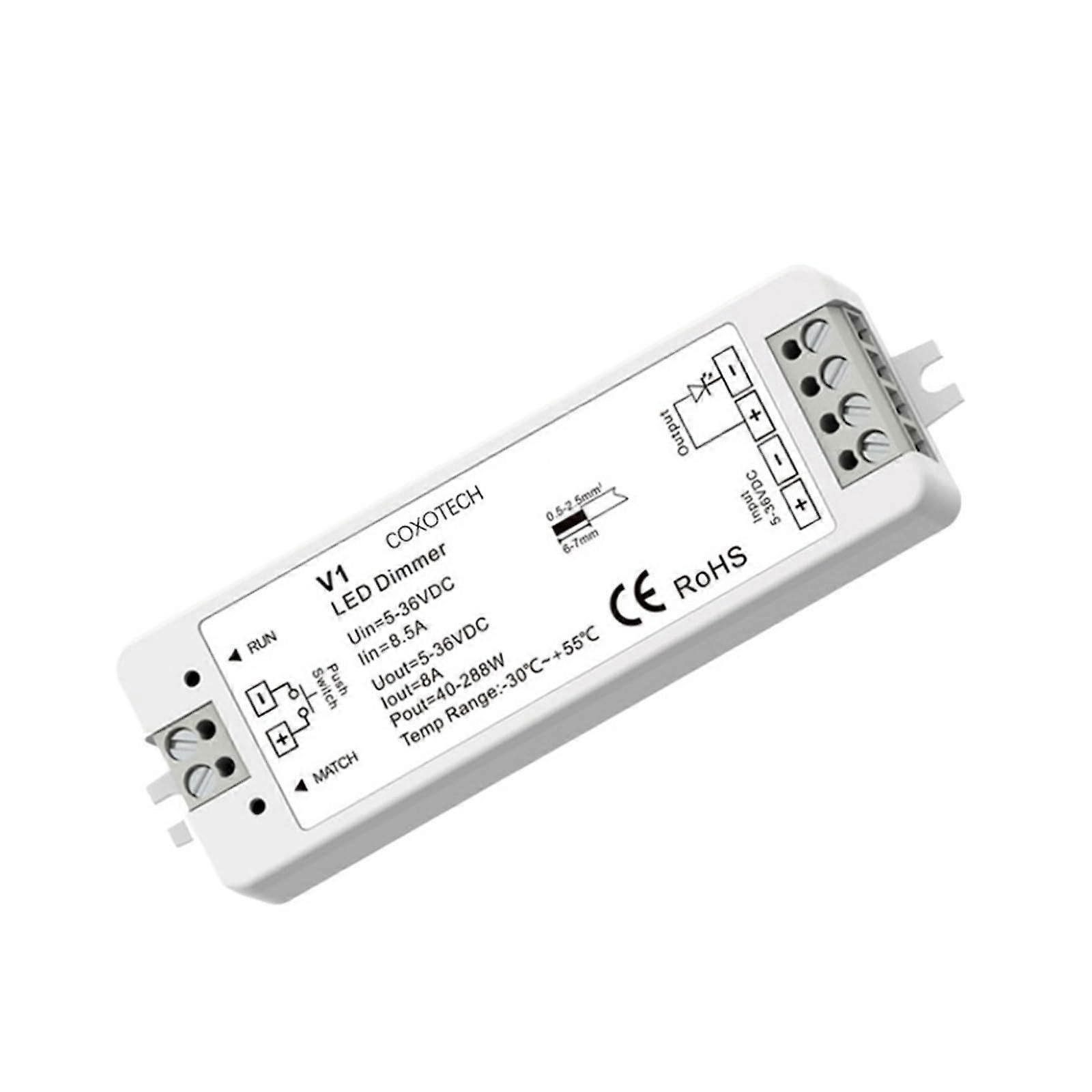 LED Strip Light Controller RGB RGBW CCT with Wireless Remote DC12V24V MultiMode Dimmer