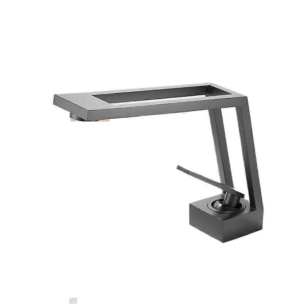 Solid Brass Bathroom Faucet Single Handle Countertop Basin Tap for Hotel Washbasins RustResistant