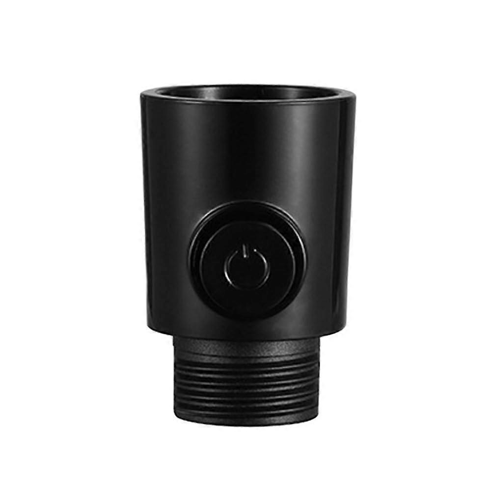 Pressure Shower Head with Diverter, OneButton Flow Control, Adjustable Spray, Black