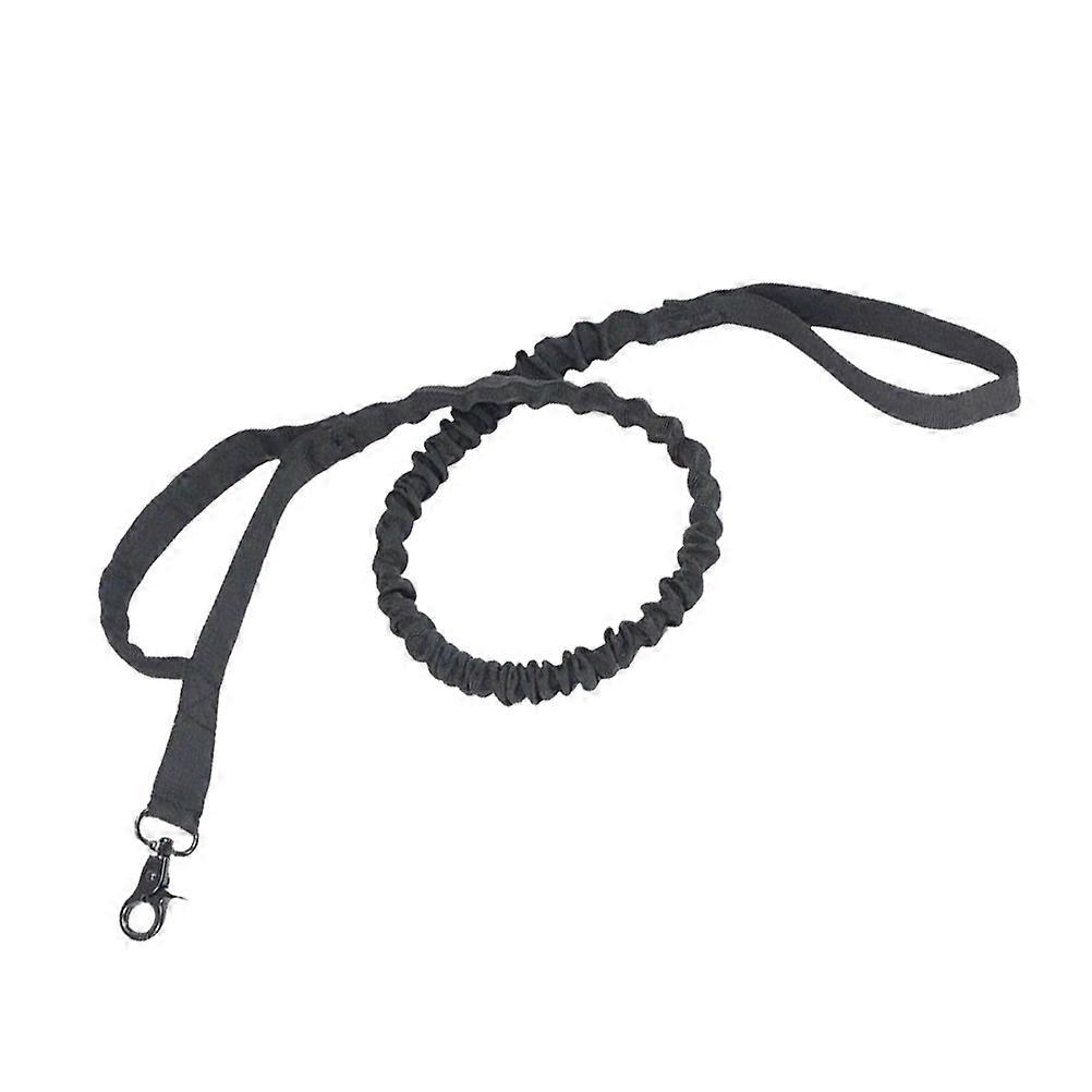 Dog Training Leash Black Nylon Adjustable for Durable Control 2Pcs