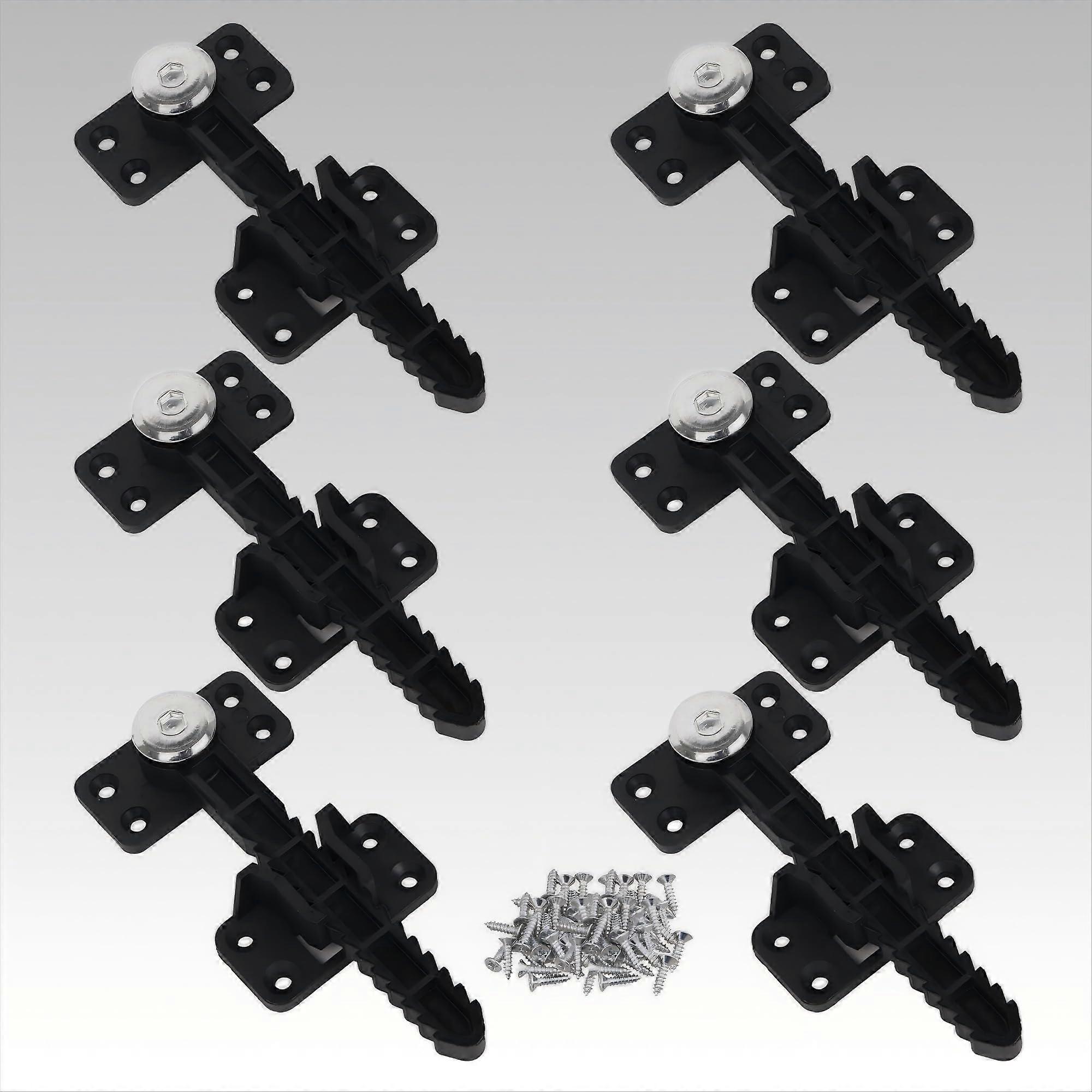 6Pack Heavy Duty Sofa Connector Brackets for Gap Sectional Couch Alignment, Black Clips