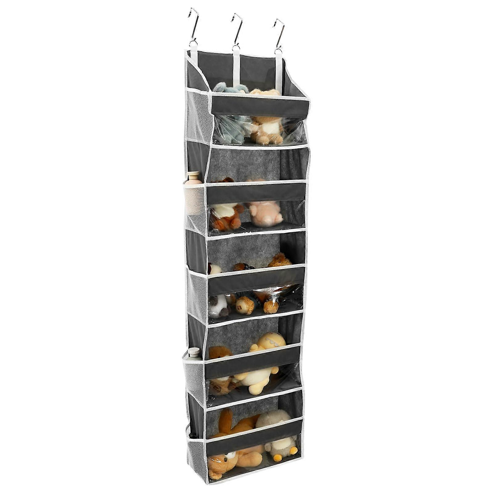 5Tier Over the Door Organizer with Mesh Pockets and Hooks, SpaceSaving Storage for Bedroom Bathroom Pantry